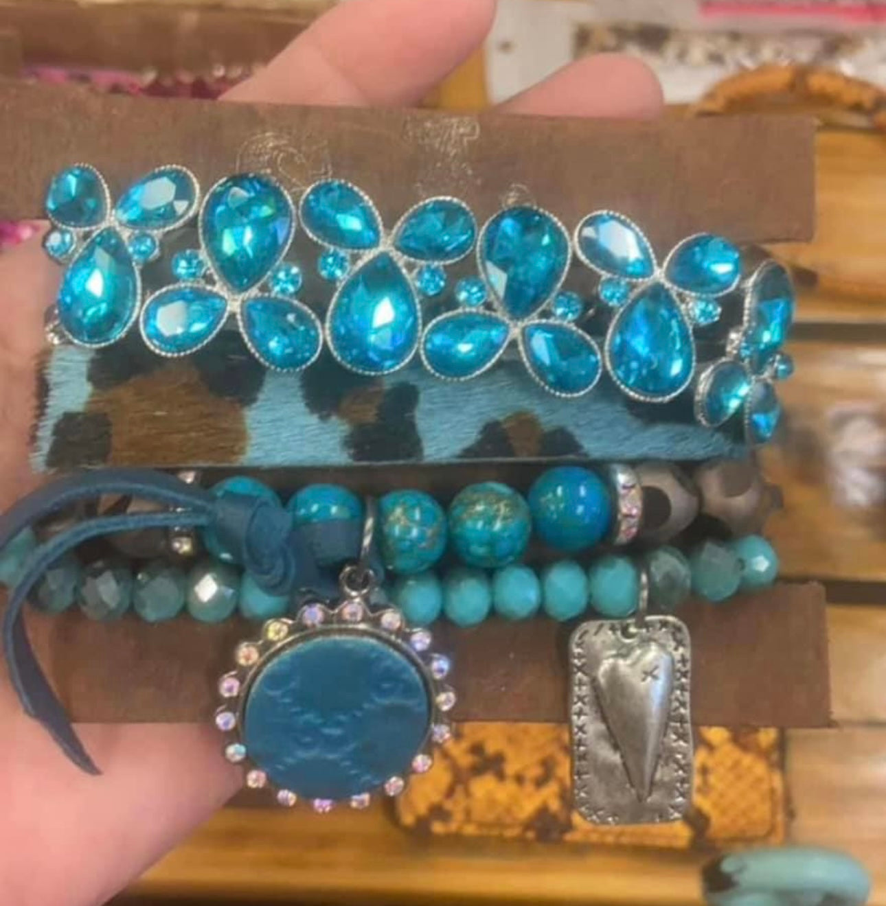 Sandra Ling Bracelet Stack Upcycled TQ