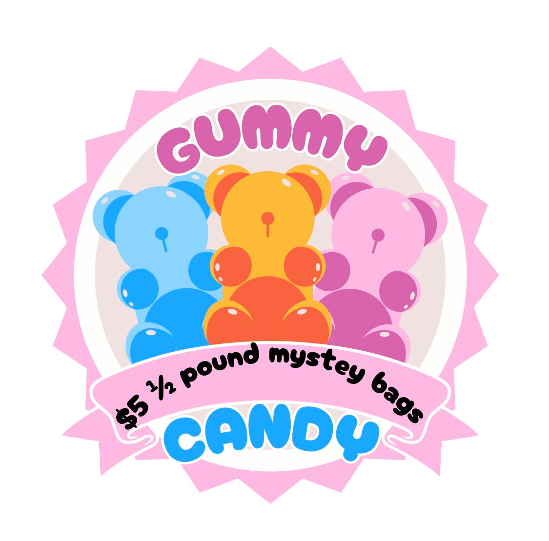 $5 Half Pound Mystery Christmas Gummy Bags