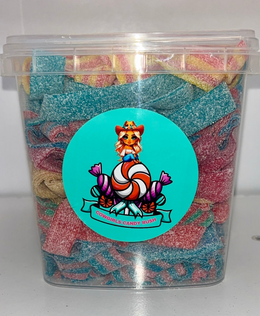 Cowgirls Candy Rush Sour Belts Mix 2lb. Bucket