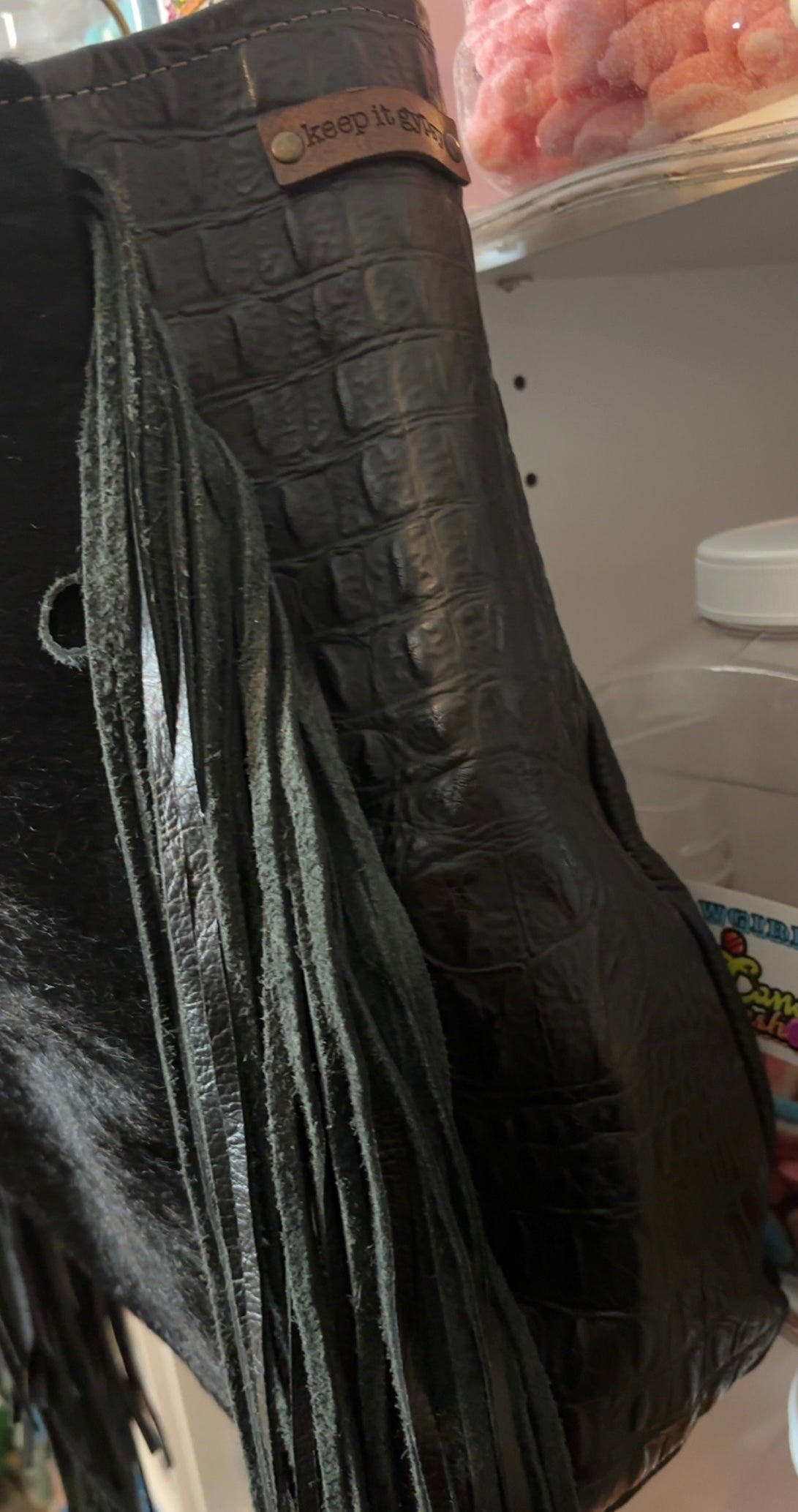 Upcycled Keep It Gypsy Black Handbag