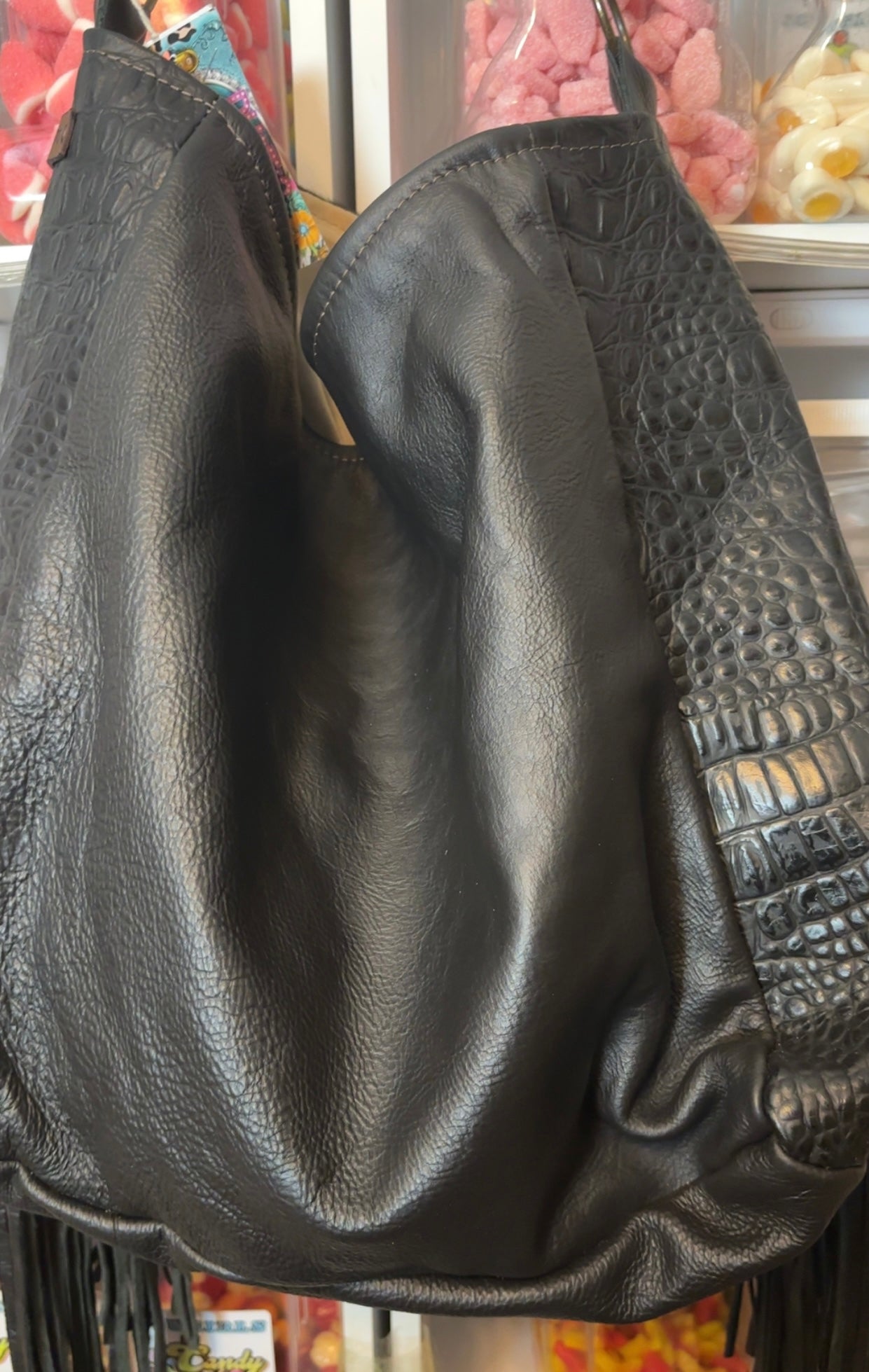 Upcycled Keep It Gypsy Black Handbag