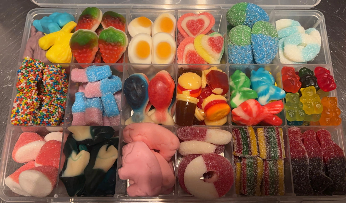 Gummy Snackle Box 18 Candies 3 1/2 Pounds(Leave A Note Of Item You Would Like)