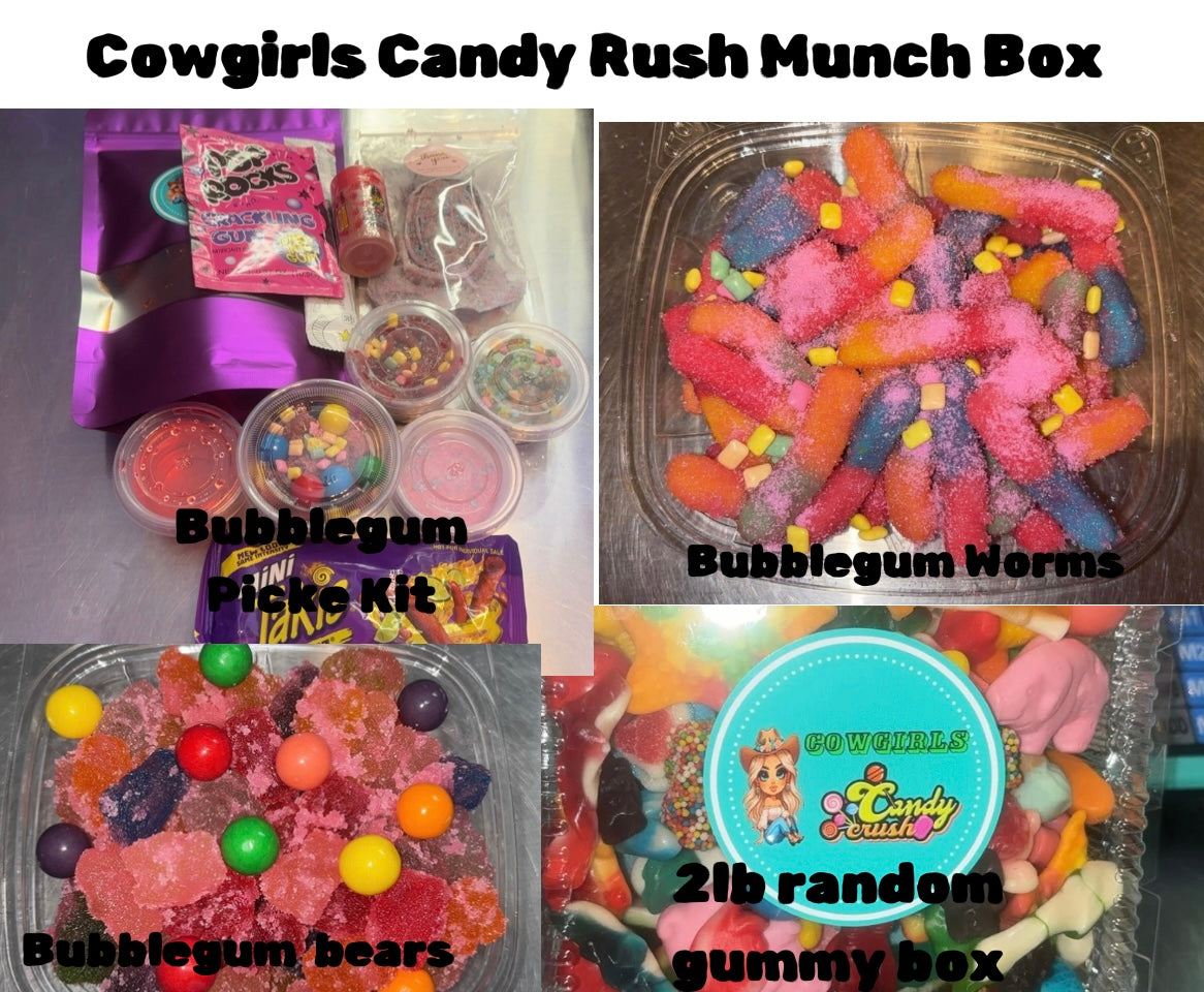 Cowgirls Candy Rush Bubblegum Snack Box