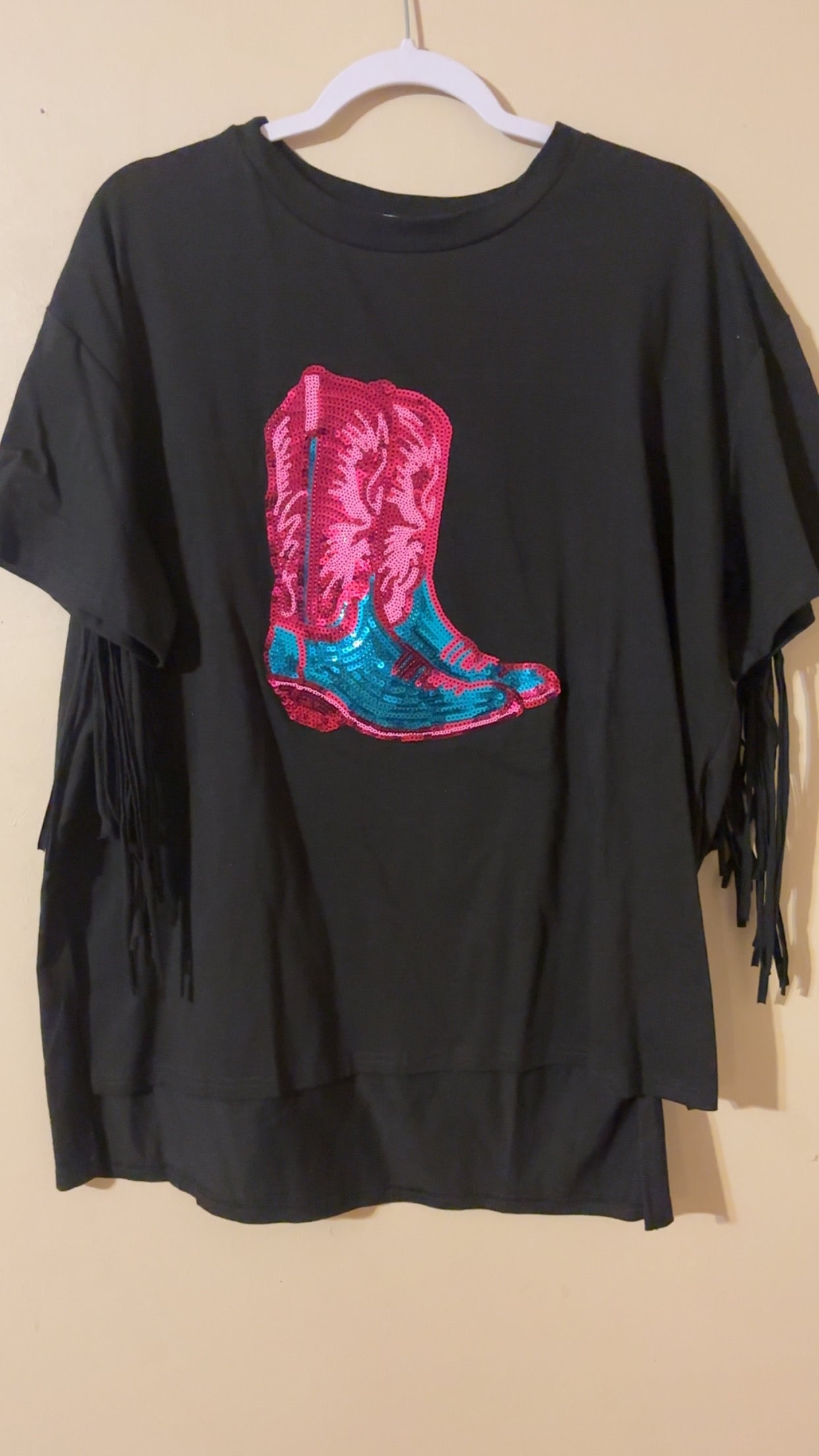 Western Fringe Boot Top