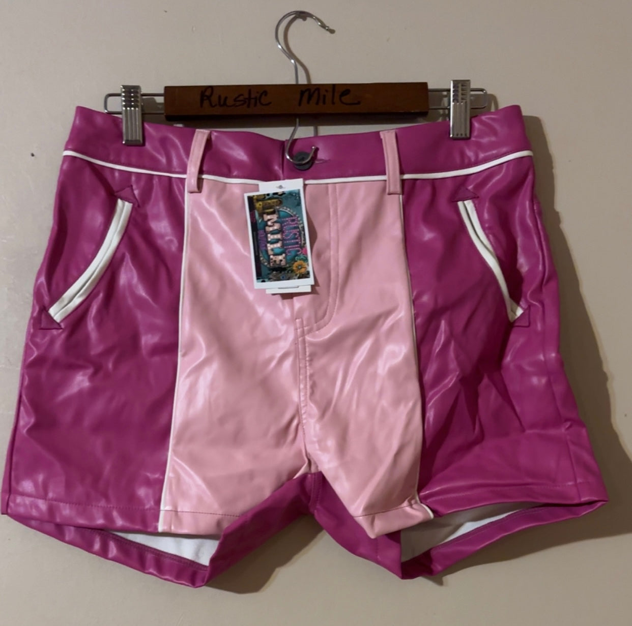 Western Leather Shorts