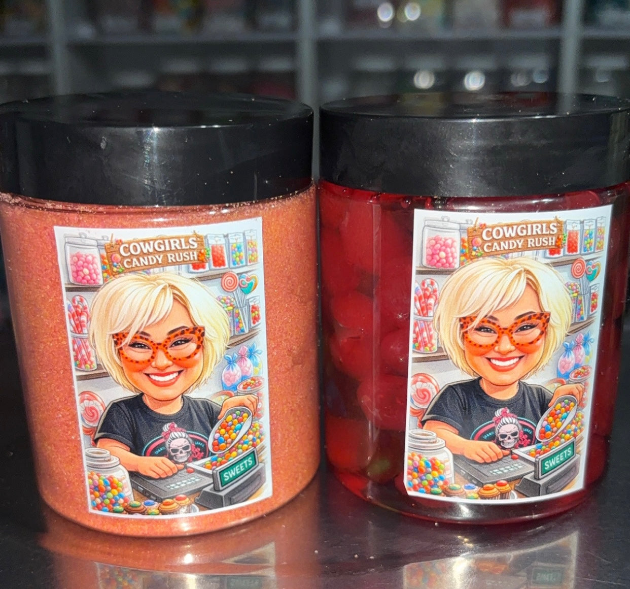 Cowgirls Candy Rush Oowey Gooey Strawberry Cheesecake Gushies & Dipping Powder