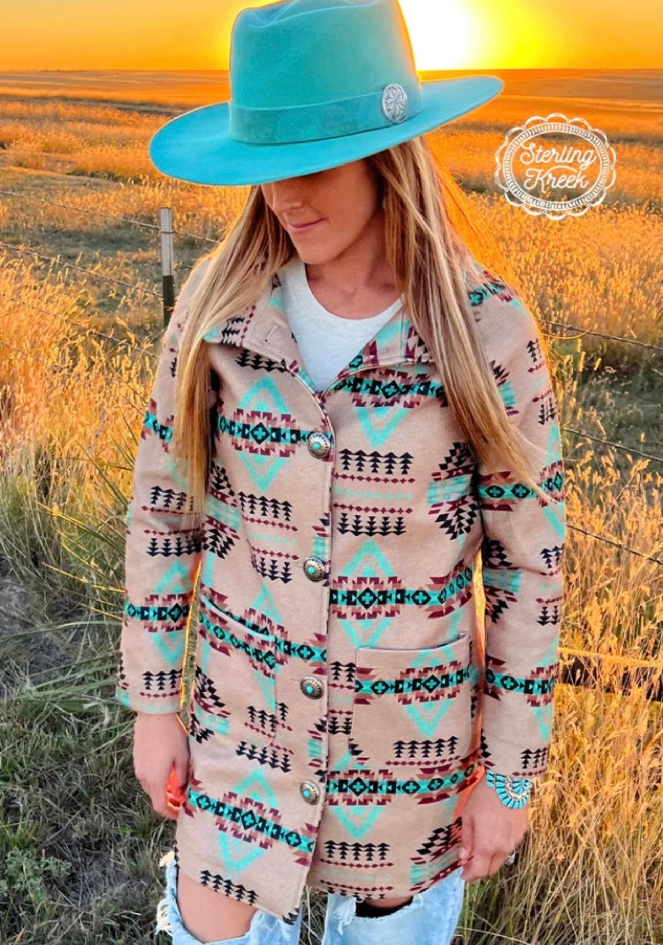 Tan Aztec Coat