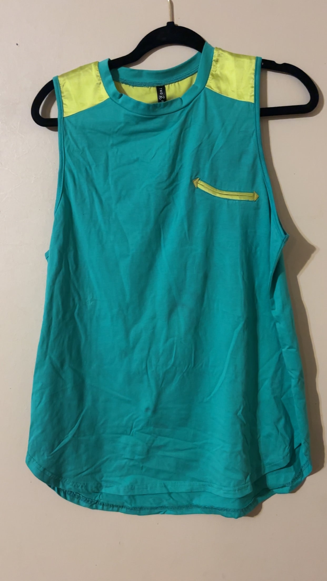 Turquoise & Lime Green Tank