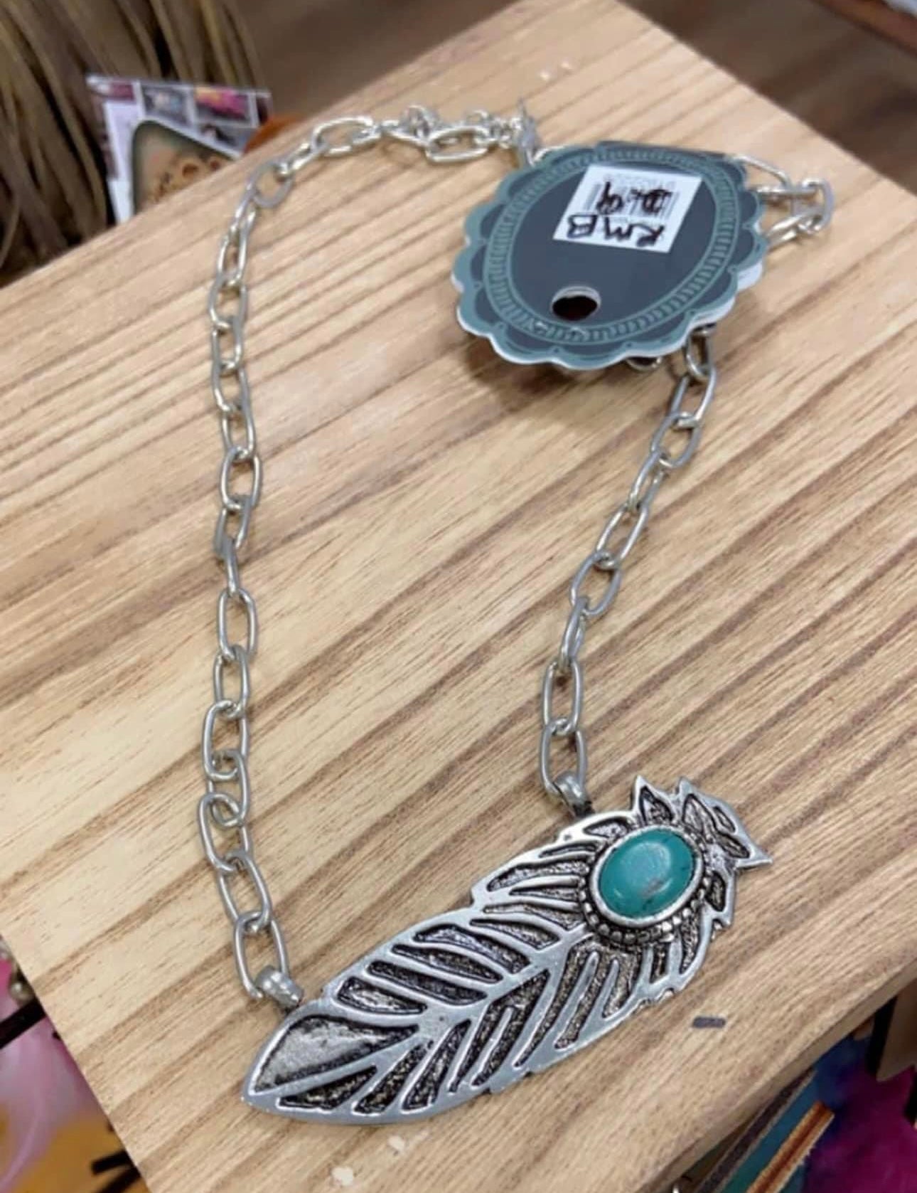 Sterling Kreek Feather TQ Necklace