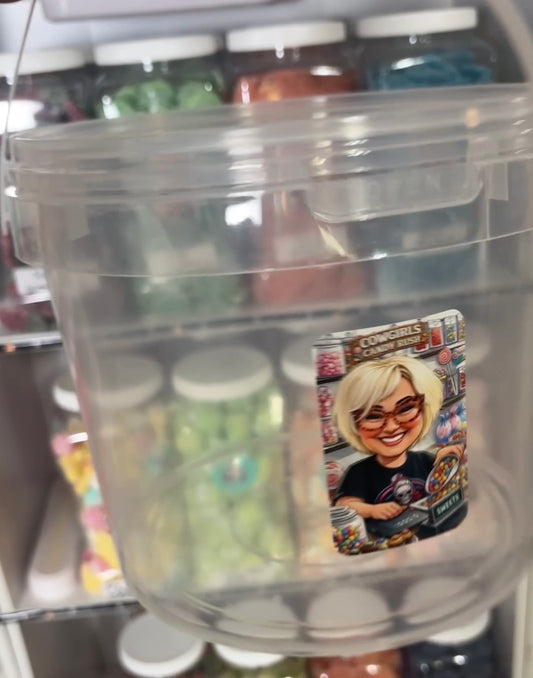 Waffle Drawing 7 Pound Swedish Candy Bucket(Must Pick 20-25 Options When Won)