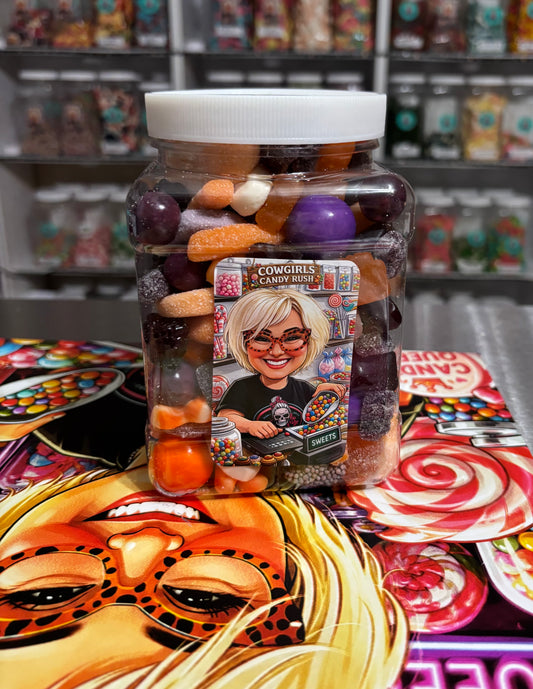 Cowgirls Candy Rush Sweet & Sour Spooky Jar 6lbs