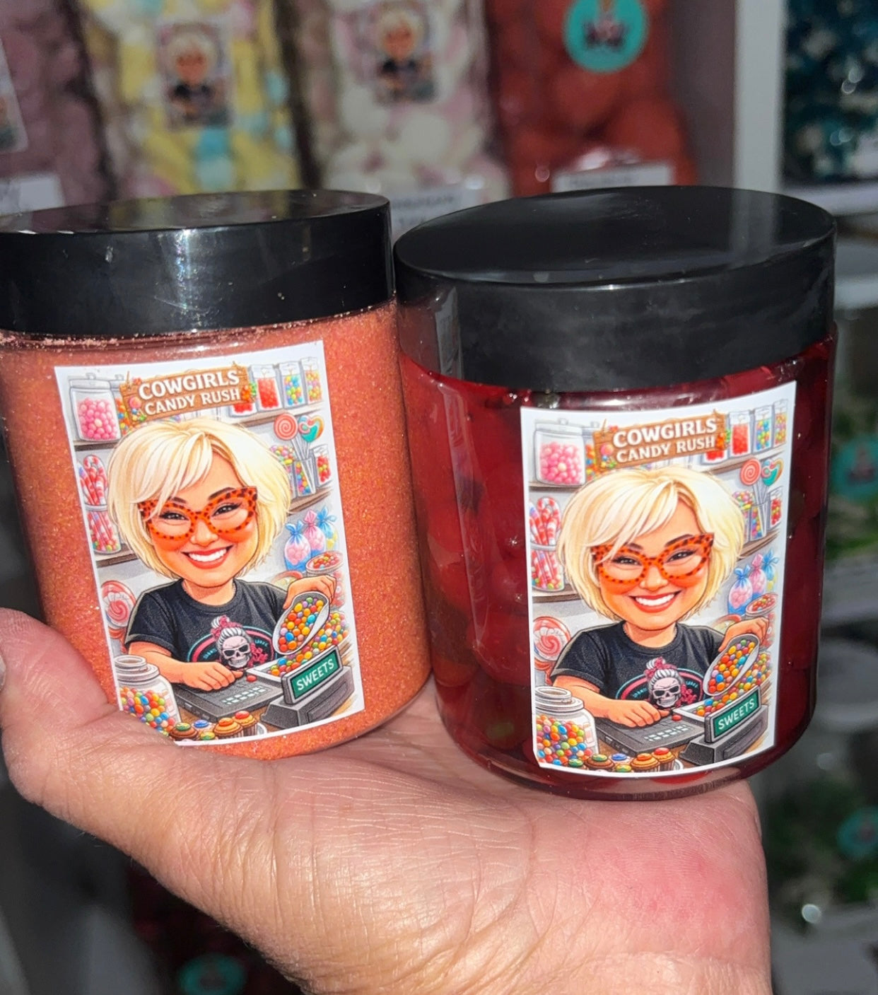 Cowgirls Candy Rush Oowey Gooey Strawberry Cheesecake Gushies & Dipping Powder