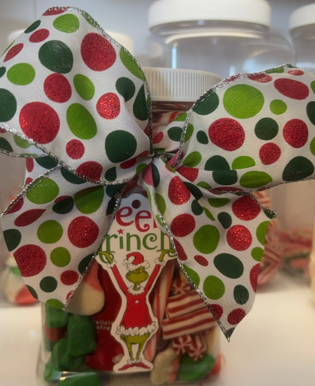 Feeling Grinchy Christmas Candy Jar With Cola Can