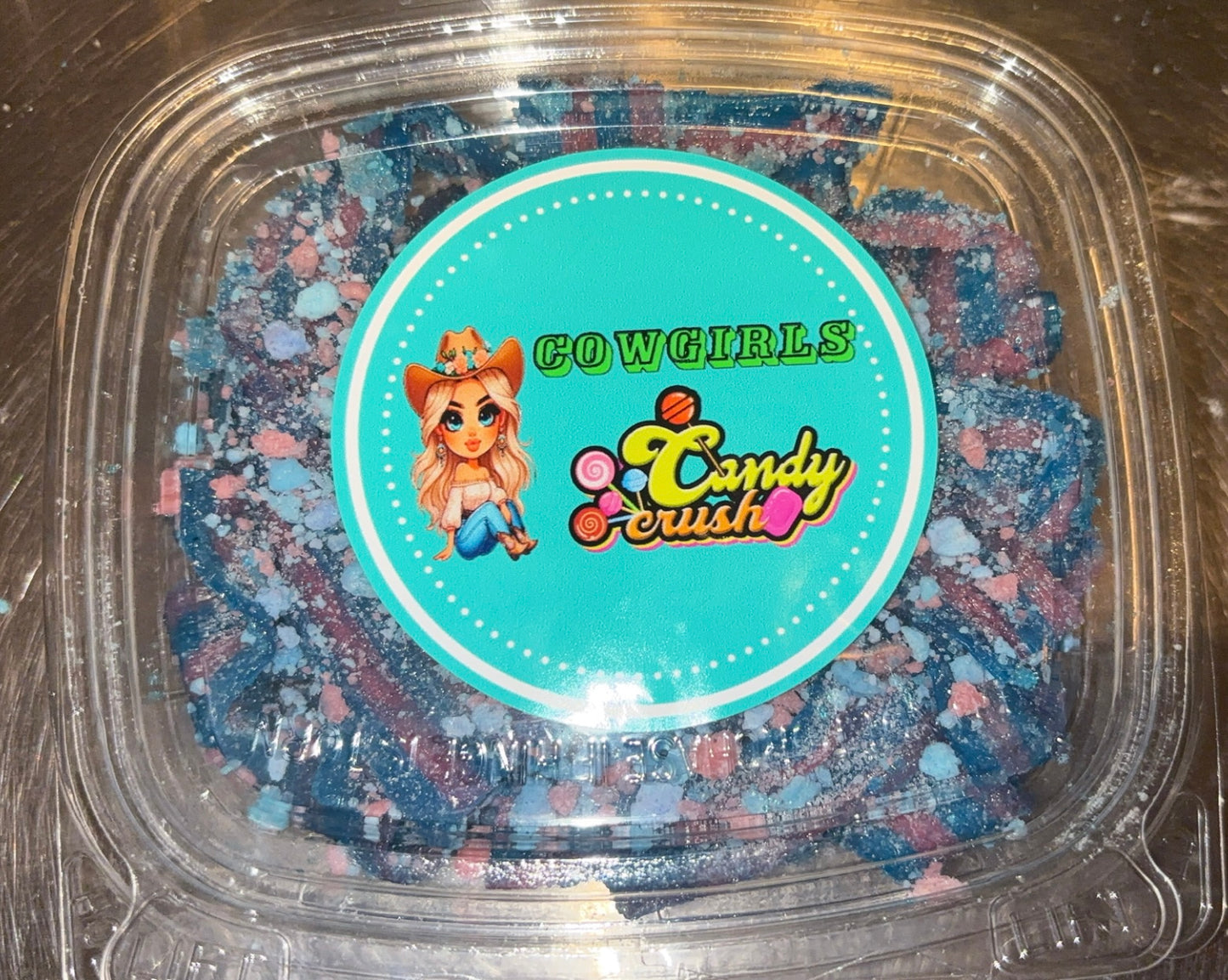 Cotton Candy Sour Belts Crunch 8oz