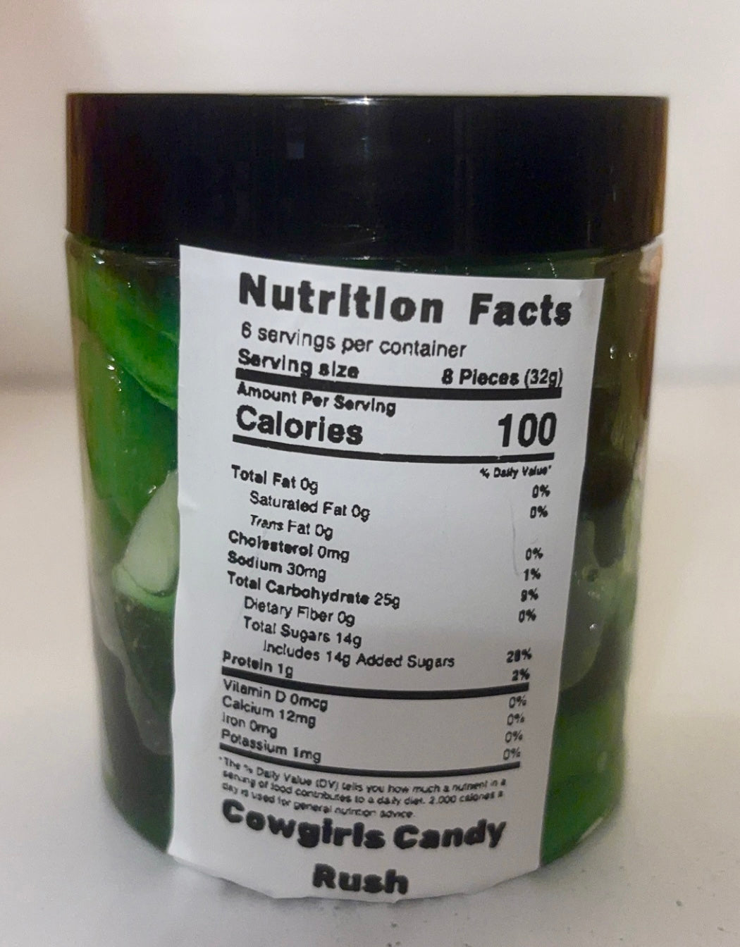 Cowgirls Candy Rush Green Apple Gooey Gummy Mix 8oz