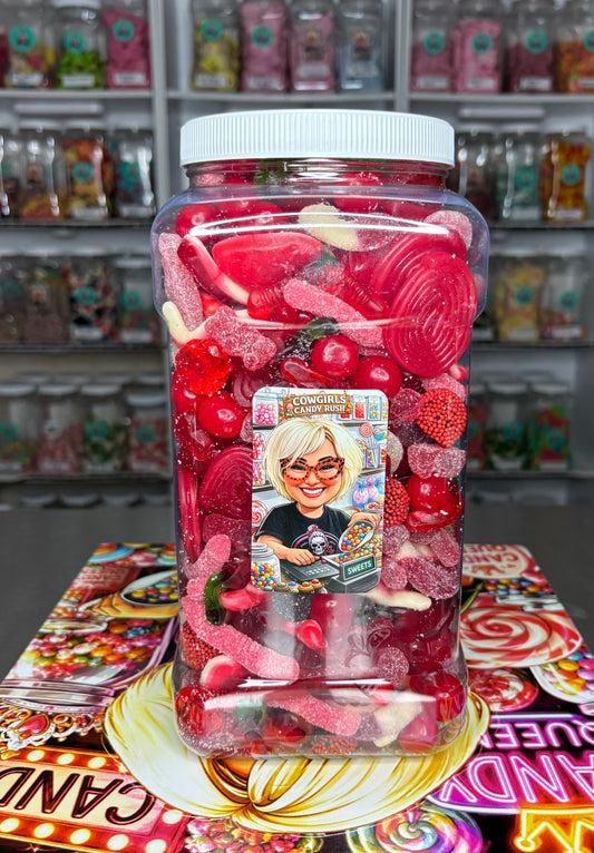 Cowgirls Candy Rush Red Sweet & Sour Jar