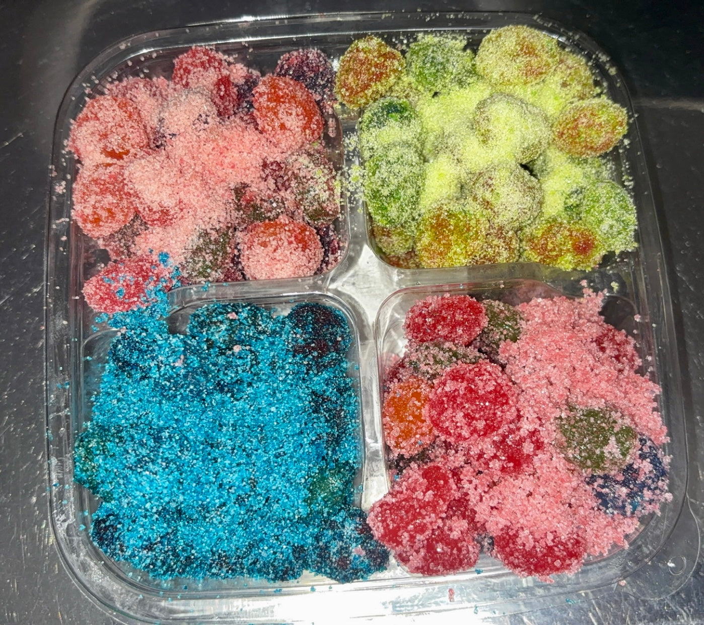 Cowgirls Candy Rush Extreme Sour Or Sweet Fruit Blast Snack Tray