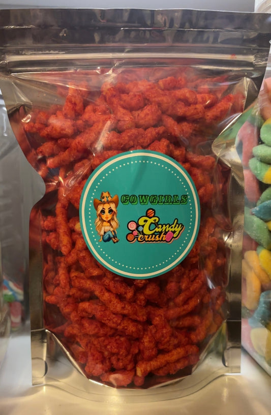 Pickled Lime Hot Cheetos Snack