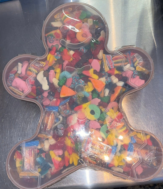 Gingerbread Man Candy Container 7lbs.