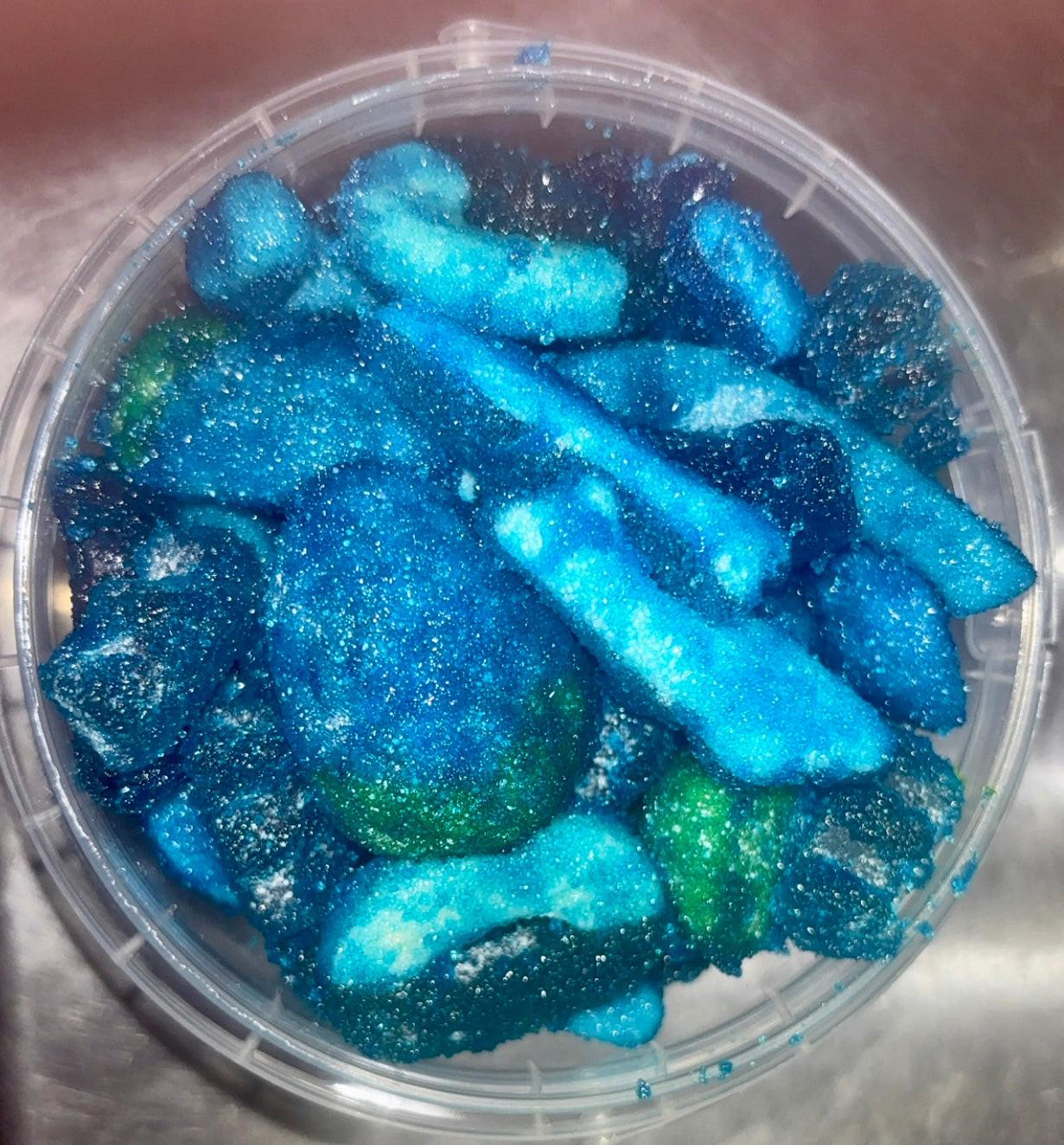 Cowgirls Candy Rush 1lb Gummy Candy Bucket With Sour Powder Coating