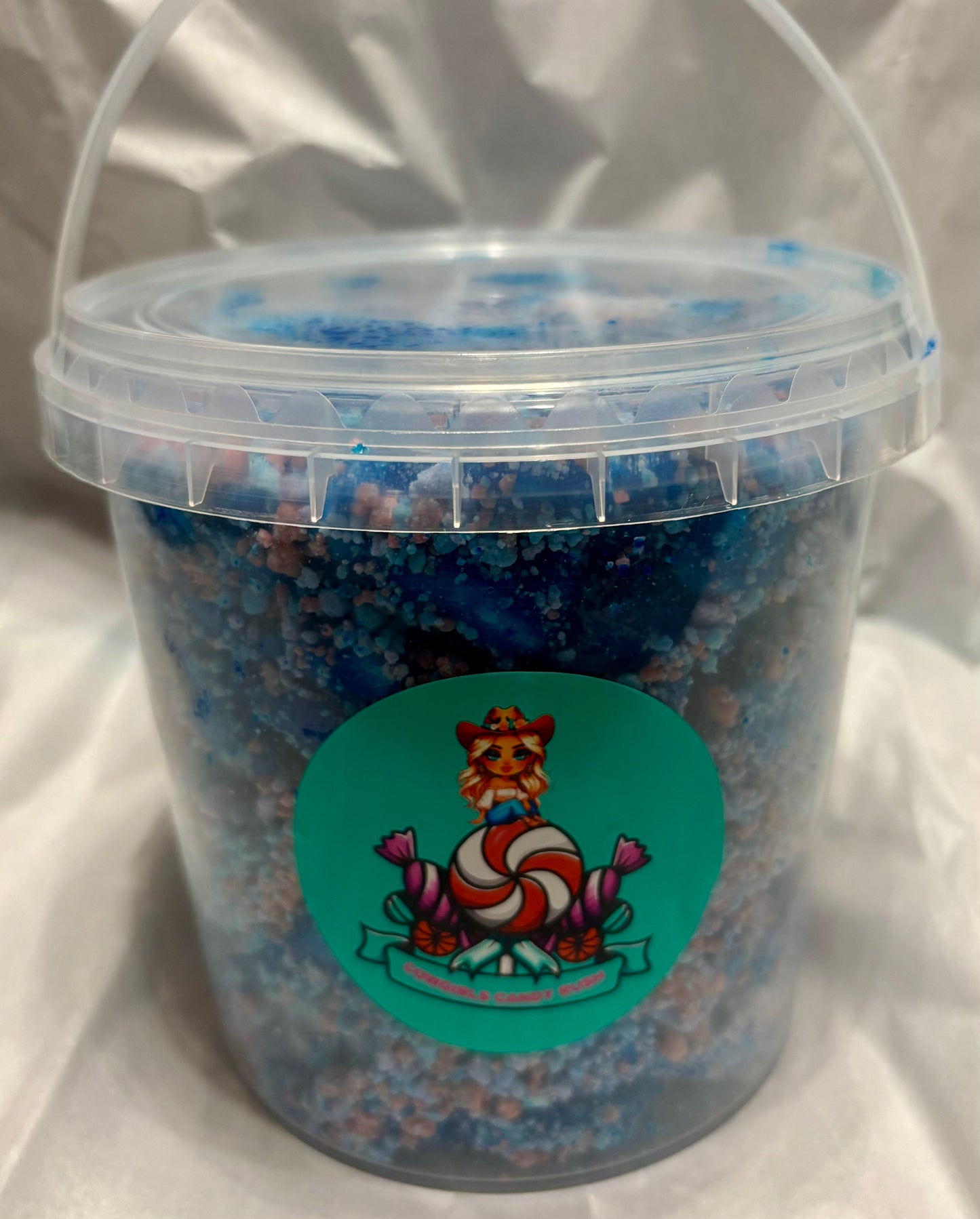 Cowgirls Candy Rush Cotton Candy Raspberry Pigs & Squashies Sweet Bucket Mix 2.5lbs