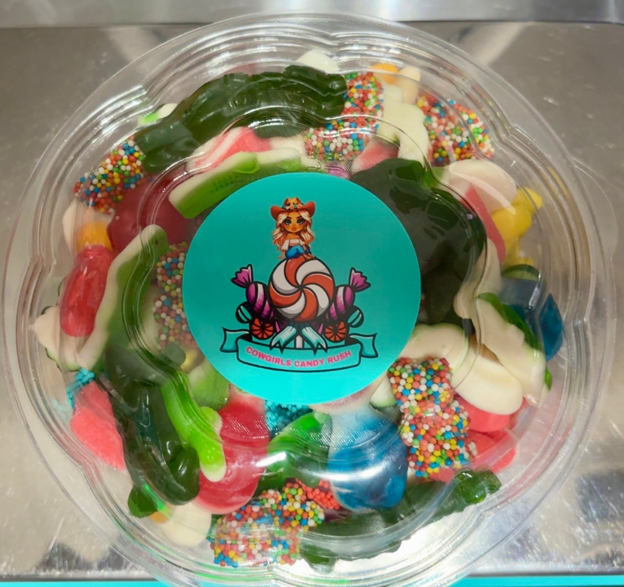 Cowgirls Candy Rush Salad Candy Bowl Gummy Candy Mix 2lbs